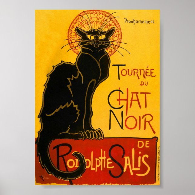Poster Le Conversation Noir Le Chat Noir Art Nouveau Vint (Devant)