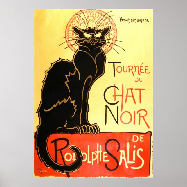 Poster Le conversation noir, Panneau d'origine (Devant)