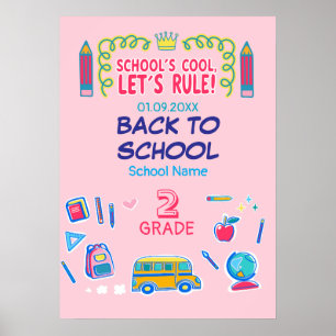 Poster Le cool de l’école, régnons sur l’école secondaire