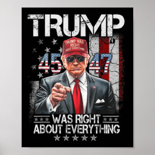 Poster Le cool Trump Avait Raison De Tout Ce Qui Concerne