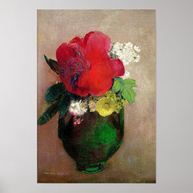 Poster Le coquelicot rouge (Devant)