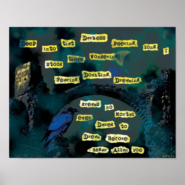Poster Le Corbeau de Poe (Devant)