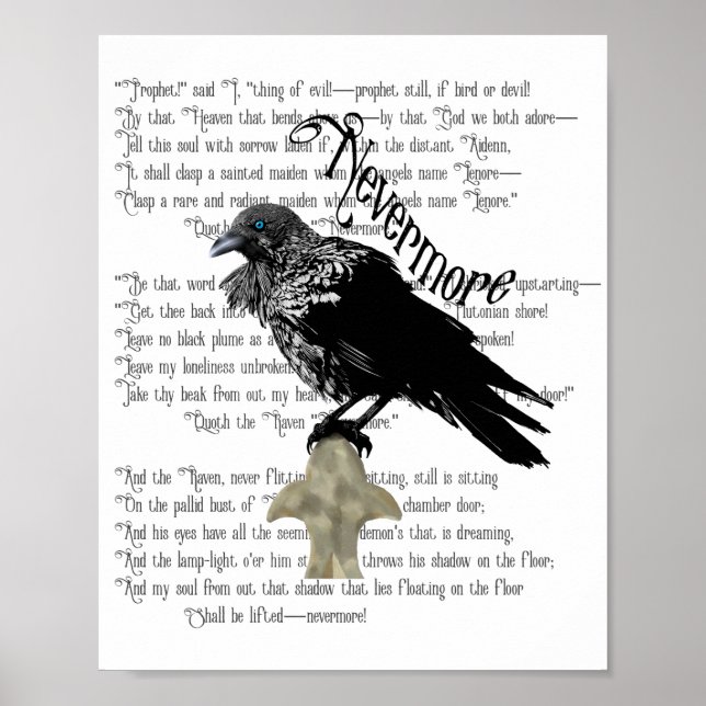 Poster Le Corbeau d'Edgar Allan Poe (Devant)