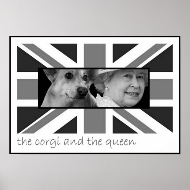 Poster Le corgi et la reine (Devant)