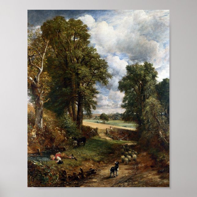 Poster Le Cornfield - John Constable (Devant)