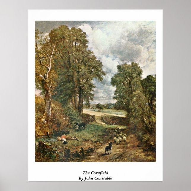 Poster Le Cornfield Par John Constable (Devant)