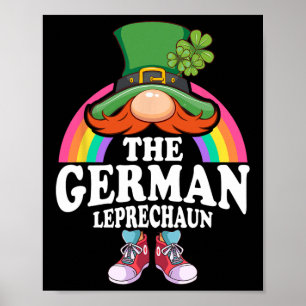 Poster Le costume de la Saint-Patrick du Leprechaun allem