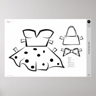 Poster Le costume de poupée en papier OG : GRAND