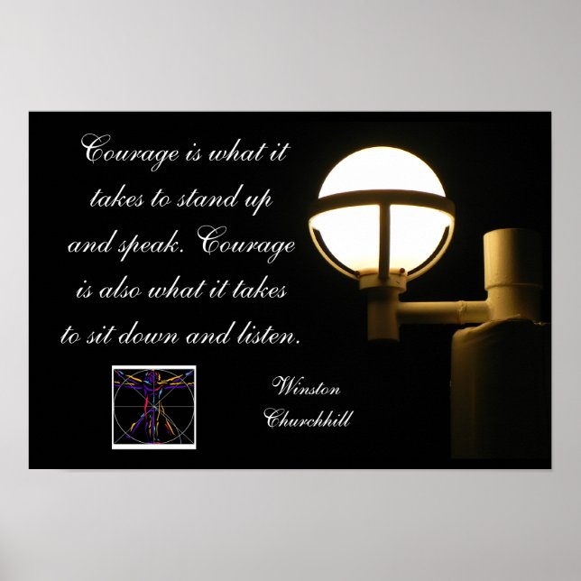 Poster Le courage est... (Devant)