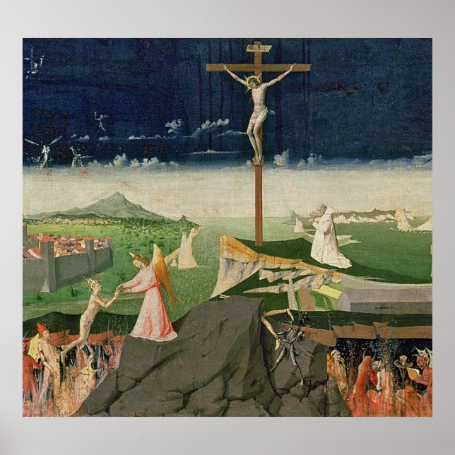 Poster Le couronnement de la Vierge, achevé 1454 (Devant)
