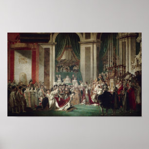 Poster Le couronnement de Napoléon et de Joséphine