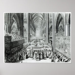 Poster Le couronnement du roi Jacques II c.1685