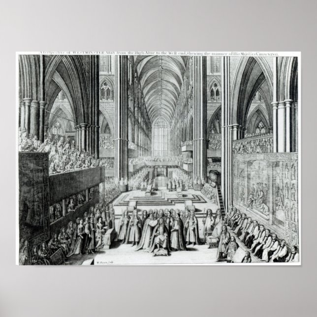 Poster Le couronnement du roi Jacques II c.1685 (Devant)