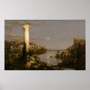 Poster Le cours de l'Empire. Désolation [1836]
