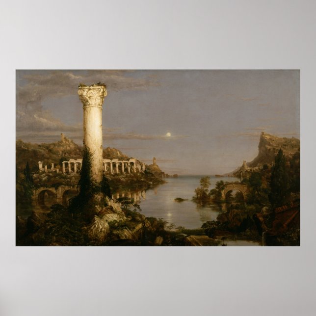 Poster Le cours de l'Empire. Désolation [1836] (Devant)