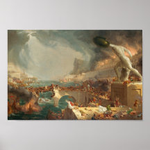 Le cours de l'empire - Destruction (Cole 1836)