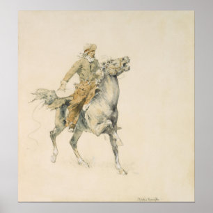 Poster Le Cowboy, Frederic Remington