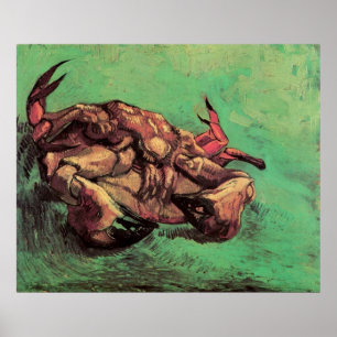 Poster Le crabe sur son dos par Vincent van Gogh