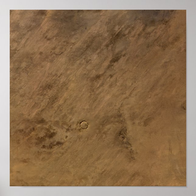 Poster Le cratère Tenoumer en Mauritanie (Devant)