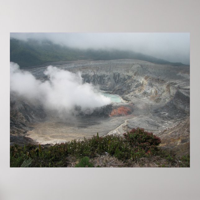 Poster Le cratère volcanique de Poás (Devant)