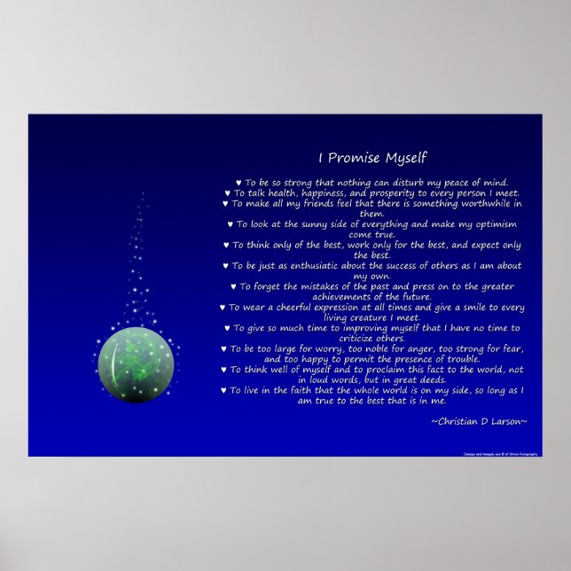 Poster Le Credo de l'optimiste - Orb (Devant)