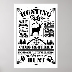 Poster Le Credo du chasseur : les règles de la nature