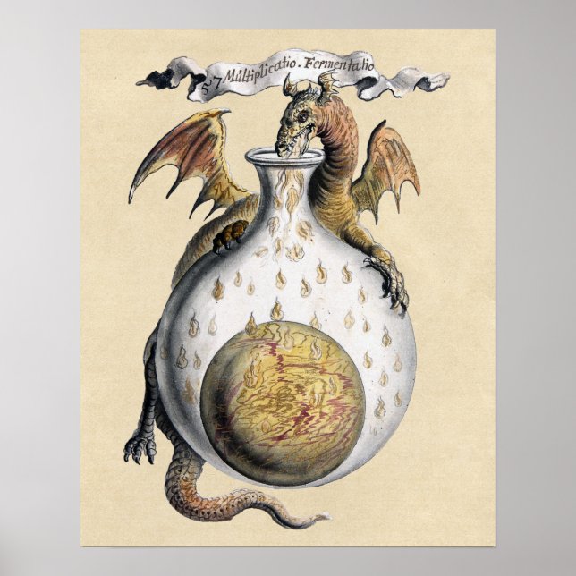Poster Le creuset de l'alchimie du dragon (Devant)
