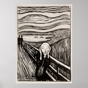 Poster Le Cri (1895) d'Edvard Munch