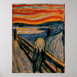 Poster Le cri d'Edvard Munch