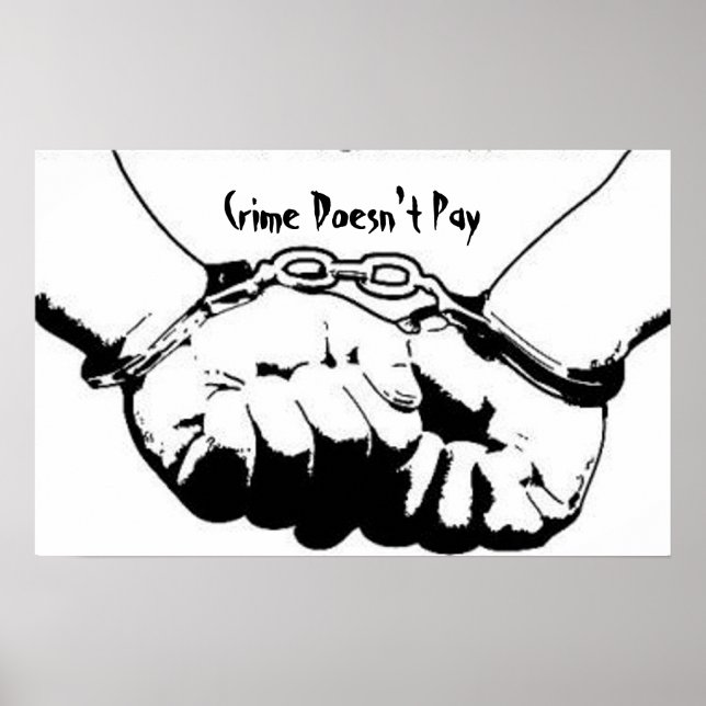 Poster Le crime ne paie pas (Devant)