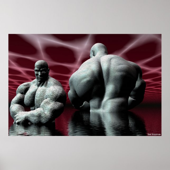 Poster le culturiste (Devant)