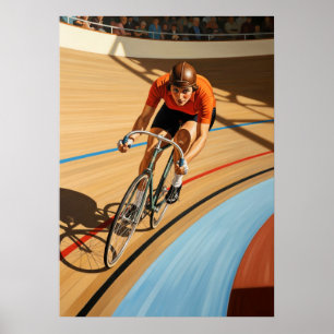 POSTER LE CYCLISTE DU VÉLODROME