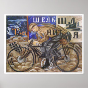 Poster Le cycliste par Natalia Goncharova