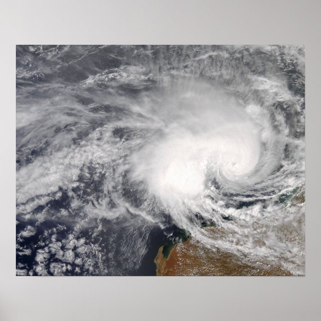 Poster Le cyclone tropical Nicholas au large de l'Austral (Devant)