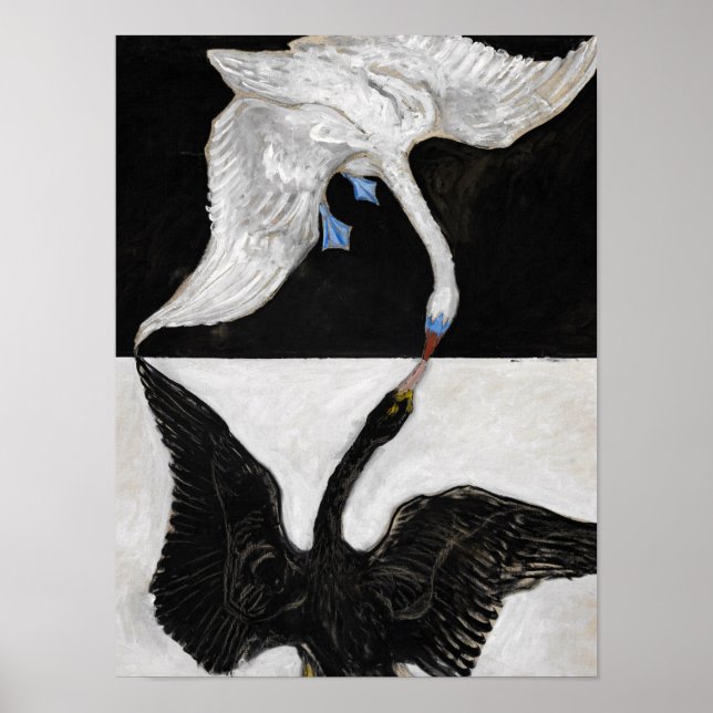 Poster Le cygne, no 1 de Hilma af Klint (Devant)