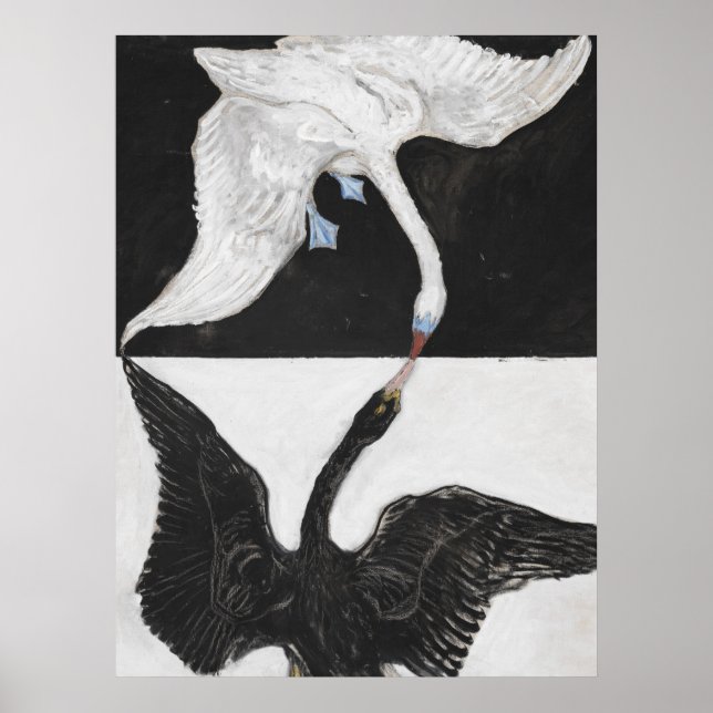 Poster Le cygne par Hilma af Klint Art Imprimer (Devant)