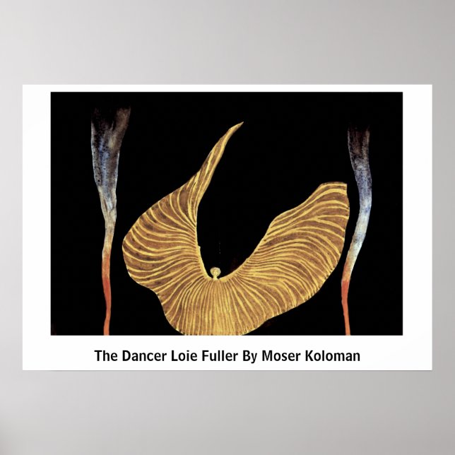 Poster Le Dancer Loie Fuller Par Moser Koloman (Devant)