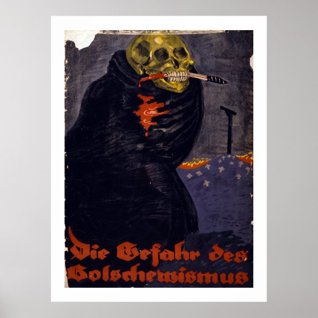 Poster Le danger du bolchevisme (toile) (Devant)