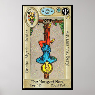 Poster Le ~ de la clé 12 de tarot d'Ifdawn Deepdream a