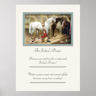 Poster Le ~ de la prière du jockey a mis votre prière ici
