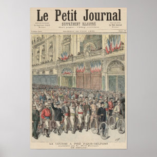 Poster Le début de l'épreuve sur route