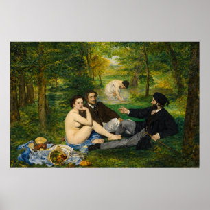 Poster Le Déjeuner sur l'herbe d'Edouard Manet