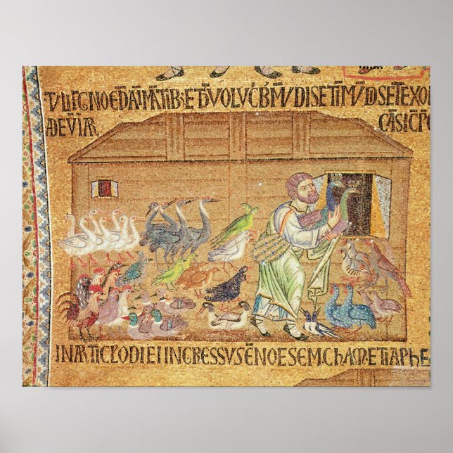 Poster Le déluge, de l'Atrium, détail de Noé (Devant)