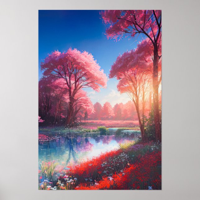 Poster Le Dernier baiser de Sun sur l'Azure River (Devant)