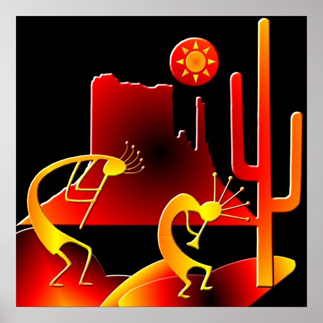Poster Le désert Kokopelli (Devant)