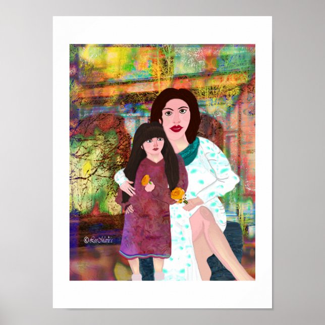 Poster Le design créatif de Mère & Fille LeeMarie (Devant)