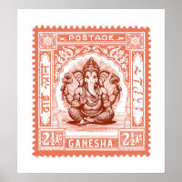 Le design des timbres indiens, Ganesha