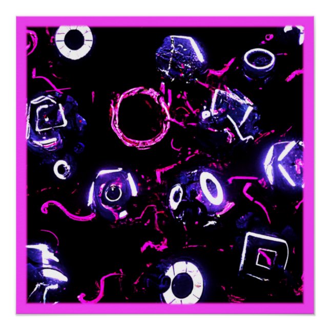 Poster Le design néon. Commandez dès maintenant  (Devant)