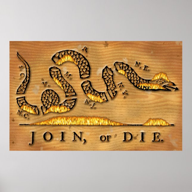 Poster Le dessin de Benjamin Franklin (Devant)