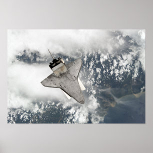 Poster Le dessous de la navette spatiale Discovery